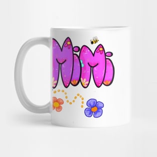 Mimi Top 10 best personalised gifts - Mimi - personalised,personalized custom name with flowers Mug